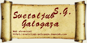 Svetoljub Galogaža vizit kartica
